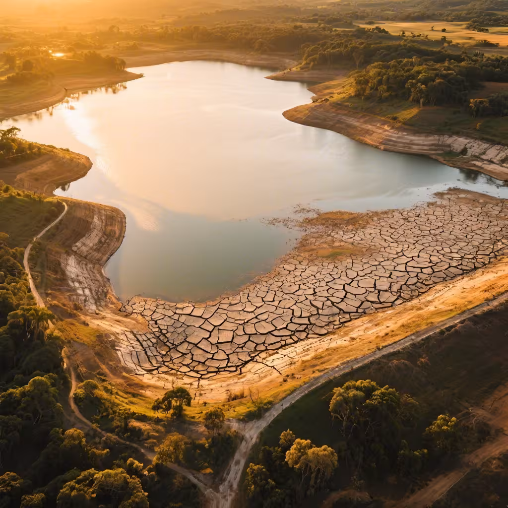 Crise hídrica em São Paulo 2026 - reservatórios com nível baixo de água