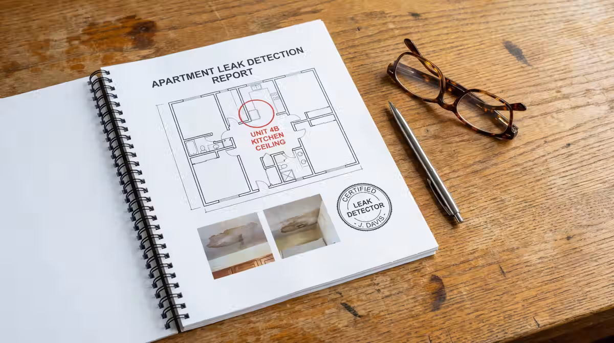 Laudo técnico de vazamento para condomínio